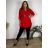Women's Long Long Sleeve Extended Tunic (L / XL ONE SIZE) ITALIAN FASHION IMD211117 black