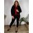 Women's long stretch pants (S/M/L ONE SIZE) ITALIAN FASHION IMN22025 -   emerald green -   46/48