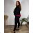 Women's long stretch pants (S/M/L ONE SIZE) ITALIAN FASHION IMN22025 -   emerald green -   46/48