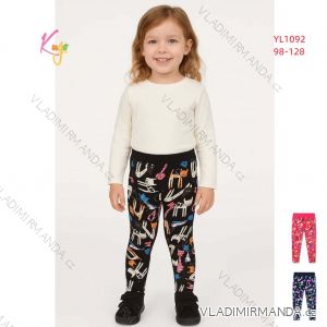 Long insulated leggings for children's girls (98-128) KUGO YL1092