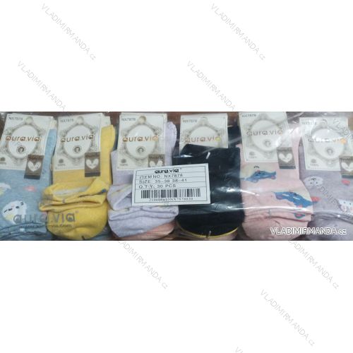 Classic cotton socks for women (36-41) AURA.VIA AURA25NX7878