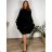 Women's Summer Long Harem Pants (42/44/46 ONE SIZE) ITALIAN FASHION IM424361 44/46/48 black