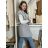 Women's Long Sleeve Summer Shirt Dress (S/M/L ONE SIZE) INDIAN FASHION IMWY23123 M/L/XL grey