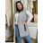 Women's Long Sleeve Summer Shirt Dress (S/M/L ONE SIZE) INDIAN FASHION IMWY23123 M/L/XL grey