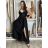 Women's Long Sleeve Knitted Turtleneck Sweater (S/M ONE SIZE) ITALIAN FASHION IM323001 S / M / L black