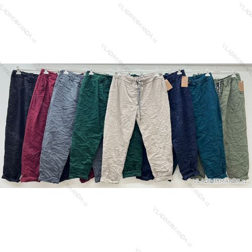 Elegant trousers with belt for women (S/M/L ONE SIZE) ITALIAN FASHION IM425057