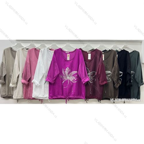 Elegant trousers with belt for women (S/M/L ONE SIZE) ITALIAN FASHION IM425057