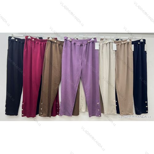 Elegant trousers with belt for women (S/M/L ONE SIZE) ITALIAN FASHION IM425057