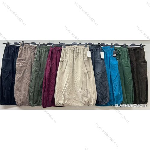 Women's Summer Long Harem Pants (42/44/46 ONE SIZE) ITALIAN FASHION IM424361