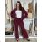 Women's Long Pants With Belt (S/M ONE SIZE) ITALIAN FASHION IMPDY23MDUE22127