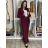 Women's Long Pants With Belt (S/M ONE SIZE) ITALIAN FASHION IMPDY23MDUE22127