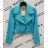 Women's short leatherette long sleeve jacket (S/M/L ONE SIZE) ITALIAN FASHION IMPLI2416063