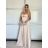 Women's long summer dress with straps (S/M ONE SIZE) ITALIAN FASHION IMPBB24B23868 -   beige -   S / M / L