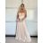 Women's long summer dress with straps (S/M ONE SIZE) ITALIAN FASHION IMPBB24B23868 -   beige -   S / M / L