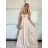 Women's long summer dress with straps (S/M ONE SIZE) ITALIAN FASHION IMPBB24B23868 -   beige -   S / M / L