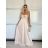 Women's long summer dress with straps (S/M ONE SIZE) ITALIAN FASHION IMPBB24B23868 -   beige -   S / M / L