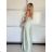 Women's long summer dress with straps (S/M ONE SIZE) ITALIAN FASHION IMPBB24B23868 -   beige -   S / M / L