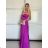 Women's long summer dress with straps (S/M ONE SIZE) ITALIAN FASHION IMPBB24B23868 -   beige -   S / M / L