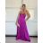 Women's long summer dress with straps (S/M ONE SIZE) ITALIAN FASHION IMPBB24B23868 -   beige -   S / M / L