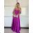 Women's long summer dress with straps (S/M ONE SIZE) ITALIAN FASHION IMPBB24B23868 -   beige -   S / M / L