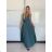 Women's Long Elegant Party Sleeveless Dress (S/M/L/XL ONE SIZE) ITALIAN FASHION IMPBB23A11791/DU -   emerald green -   L / XL