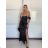Women's long trousers (S/M/L ONE SIZE) ITALIAN FASHION IMPBB23B531 -   black -   S / M / L