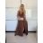 Women's summer top (UNI S / M) ITALIAN FASHION IMM20396 S / M / L beige