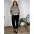 Long Sleeve Dress with Pendant Women's Oversized (3XL / 4XL ONE SIZE) ITALIAN FASHION IMWQ2115022 46/48/50 black
