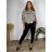 Long Sleeve Dress with Pendant Women's Oversized (3XL / 4XL ONE SIZE) ITALIAN FASHION IMWQ2115022 46/48/50 black
