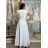 Women's long party short sleeve dress (36-56) POLISH FASHION PMLMR23AFRODYTA-2
