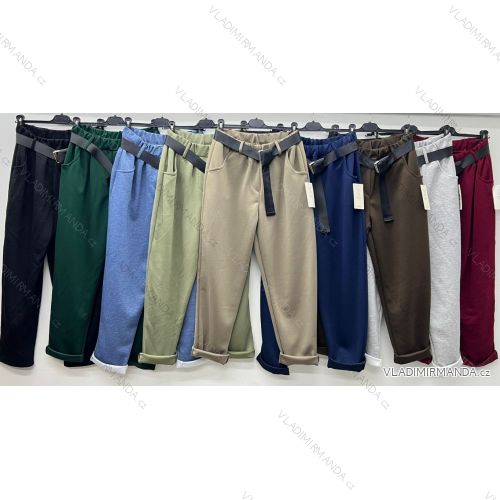 Women's oversized stretch sweatpants (50/52 ONE SIZE) ITALIAN FASHION IM425016