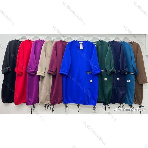 Women's oversized stretch sweatpants (50/52 ONE SIZE) ITALIAN FASHION IM425016