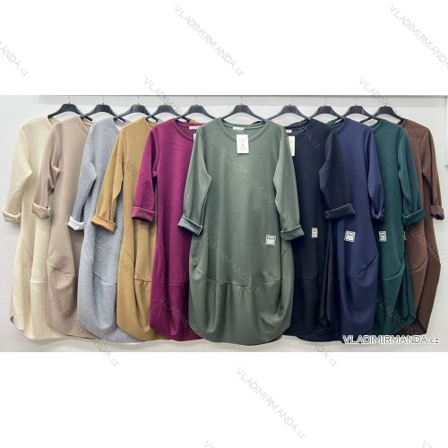 Women's oversized stretch sweatpants (50/52 ONE SIZE) ITALIAN FASHION IM425016