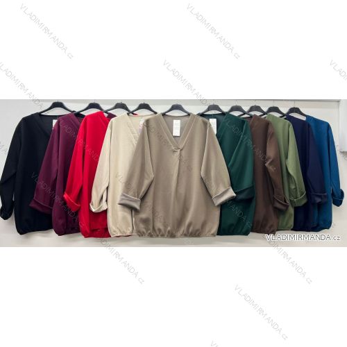 Women's oversized stretch sweatpants (50/52 ONE SIZE) ITALIAN FASHION IM425016