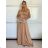 Long strapless satin women's evening dress (XS/S/M ONE SIZE) ITALIAN FASHION IMM25M40243/DU
