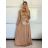Long strapless satin women's evening dress (XS/S/M ONE SIZE) ITALIAN FASHION IMM25M40243/DU
