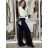 Women's wide-leg jeans, long, oversized (38-48) GOODIES GOD253848 42 black