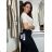 Women's wide-leg jeans, long, oversized (38-48) GOODIES GOD253848 42 black
