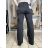 Women's wide-leg jeans, long, oversized (38-48) GOODIES GOD253848 38 black