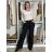 Women's wide-leg jeans, long, oversized (38-48) GOODIES GOD253848 42 black