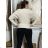 Women's Warm Long Sleeve Sweater (S/M/L ONE SIZE) ITALIAN FASHION IMPLI247007 S / M / L Brown