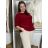 Women's Oversized Knitted Long Sleeve Sweater (S/M ONE SIZE) ITALIAN FASHION IMSN2416125