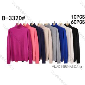 Women's knitted turtleneck sweater (m-2xl) AMBITIONFLY AMB25B-332