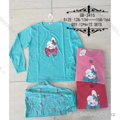 Pajamas Long Puppy Girls Cotton (134-164) NFEL25GB-3415