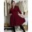 Women's Elegant Long Sleeve Dress (S/M ONE SIZE) ITALIAN FASHION IMM23M6062