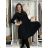 Women's Elegant Long Sleeve Dress (S/M ONE SIZE) ITALIAN FASHION IMM23M6062
