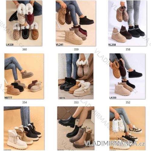 catalog of winter shoes for women, snow boots, boots, ankle boots, workers, rubber boots 36-41 OBT25RIJEN