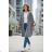 Women's 3/4 long sleeve shirt dress (XS/S/M ONE SIZE) ITALIAN FASHION IMD25030