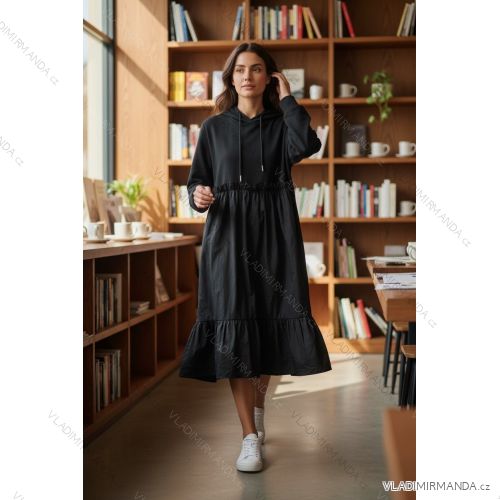 Women's 3/4 long sleeve shirt dress (XS/S/M ONE SIZE) ITALIAN FASHION IMD25030