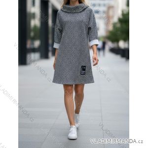Women's 3/4 long sleeve shirt dress (XS/S/M ONE SIZE) ITALIAN FASHION IMD25030